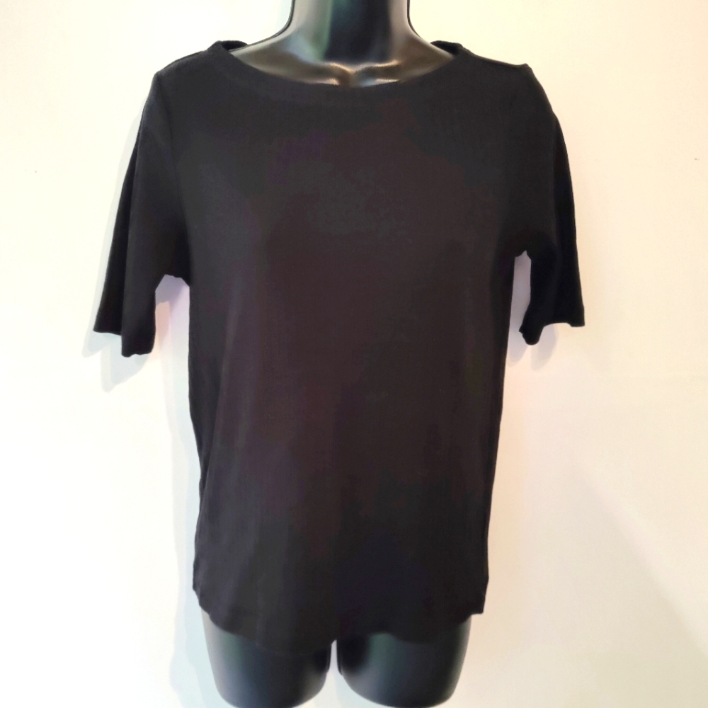 Uniqlo Ribbed Cotton Boat neck Tee M
